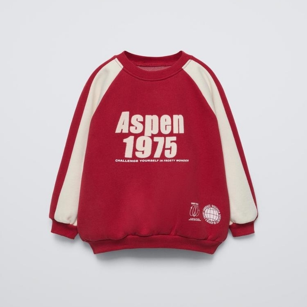 Zara | Aspen Red Knit Crewneck